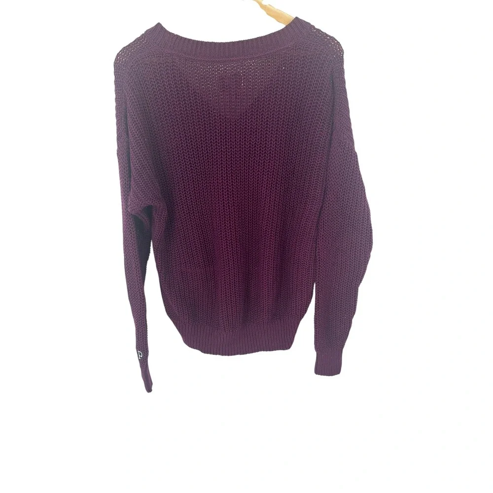PINK Victoria's Secret V-Neck Sweater Ribbed Knit Pullover Casual‎ Top